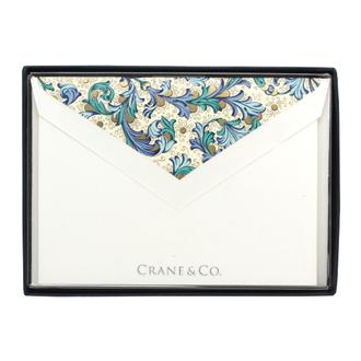 ノートカードセット　ＣＦ１５０３　唐草（ブルー）