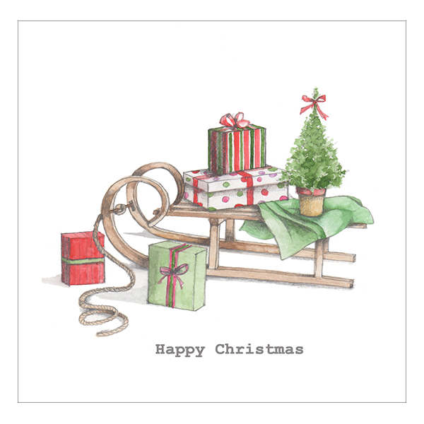 お手渡しサイズクリスマスカード ｃｃ８５９ そり 伊東屋オンラインストア