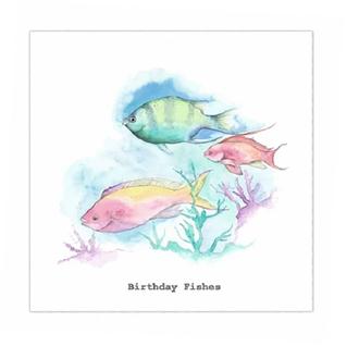 お手渡しサイズ誕生日カード　ＣＣ５２５　熱帯魚