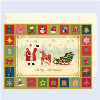 洋風クリスマスカード