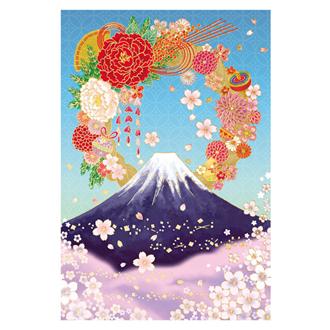 和風クリスマスカード　Ｃ０７－００３８