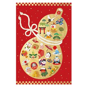 和風クリスマスカード　Ｃ０７－００１１