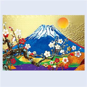 クリスマスSALE 大槌隆　油彩　富士山　正月かざり　縁起物 クリスマスSALE 大槌隆 油彩 富士山 正月かざり 縁起物 富士山