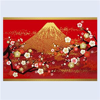 和風クリスマスカード　Ｃ０７－００１７