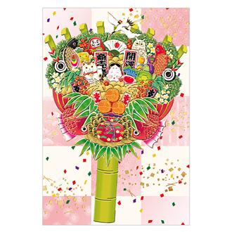 和風クリスマスカード　Ｃ０７－００３０