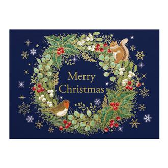 洋風クリスマスカード　Ｃ０８－００１０