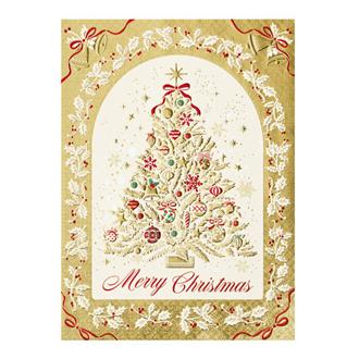 洋風クリスマスカード　Ｃ０８－００１２