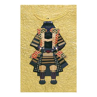 和風クリスマスカード　侍－０１　侍カード