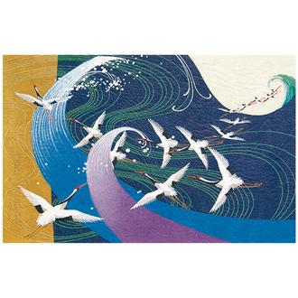 和風クリスマスカード　Ｆ２０－６４３