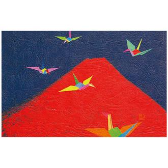 和風クリスマスカード　Ｆ２０－６４４