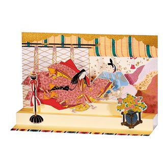 和風クリスマスカード　雅－４２　立体カード