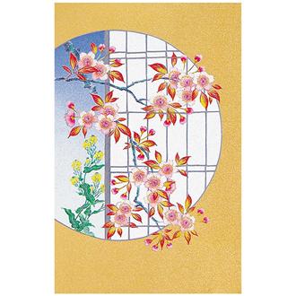 和風クリスマスカード　Ｆ２５－９２４　桜