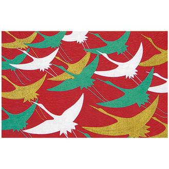 和風クリスマスカード　Ｆ２０－６６７　鶴