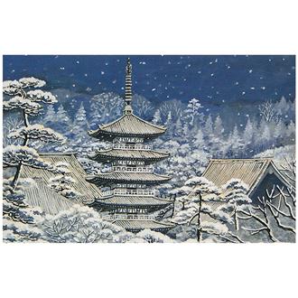 和風クリスマスカード　Ｆ２０－６７２　日本の美