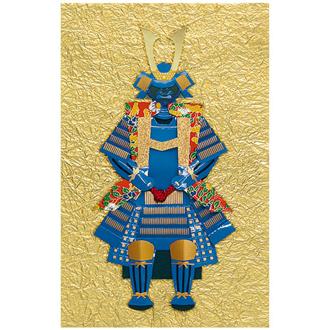 和風クリスマスカード　侍カード　サムライ－０６