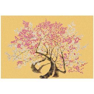 和風クリスマスカード　紅白梅　Ｆ３５－７２