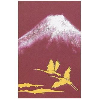 和風クリスマスカード　富士山（金箔押）　Ｆ２８－１４