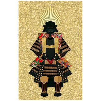 和風クリスマスカード　侍カード　侍―０７