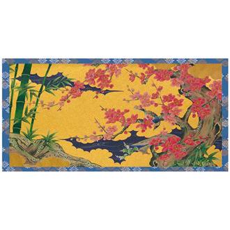 和風クリスマスカード　日本障壁名画　Ｆ３０－１９