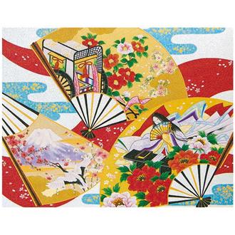 和風クリスマスカード　巧芸名画選　Ｆ２５－９５７