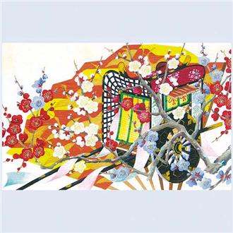 和風クリスマスカード　日本の美　Ｆ２０－６８８