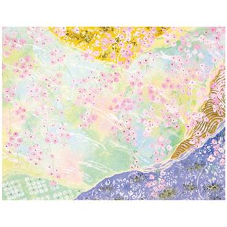 和風クリスマスカード　花　Ｆ２５－９８７