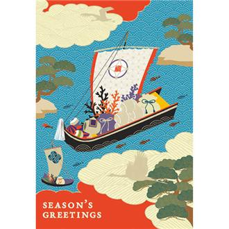 和風フォーマルカード　宝船