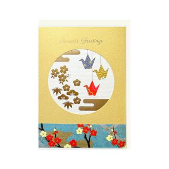 和風クリスマスカード　千鶴　ＸＪ－６７８　キン