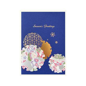 和風クリスマスカード　雪　ＸＪ－７１１　コン