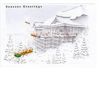 和風ミニサンタカード　清水寺