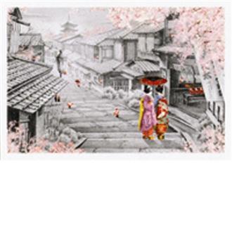 和風ミニサンタカード　舞妓