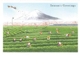 和風ミニサンタスルーカード　静岡