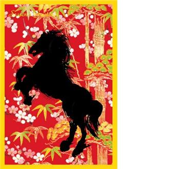 和風フォーマルカード　馬