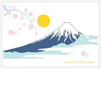和風フォーマルカード　富士山