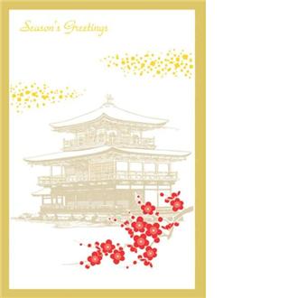 和風フォーマルカード　金閣寺