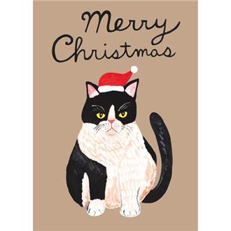 クリスマスサンタキャットミニカード ハチワレ | 伊東屋オンラインストア