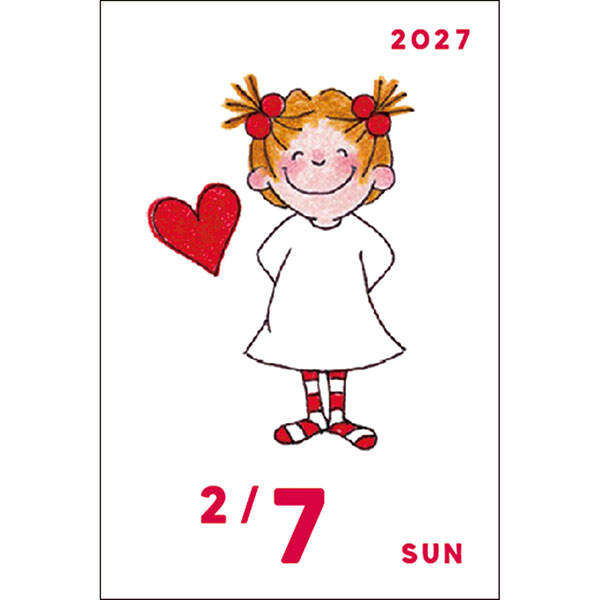 2027 ミニミニ日めくりカレンダー ココちゃん | 伊東屋オンライン