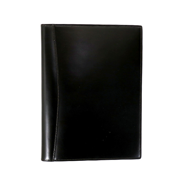 ブレイリオ コードバン ノートカバー 黒 おしゃれ 在庫限最終特価