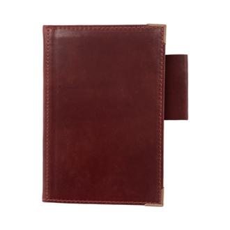 【伊東屋限定】オイルコードバン　スクエアバック　ｎｏｔｅ　ミニ６　１３ｍｍ　レッド