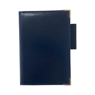 【伊東屋限定】オイルコードバン　スクエアバック　ｎｏｔｅ　ミニ６　１３ｍｍ　ネイビー