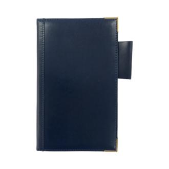 【伊東屋限定】オイルコードバン　スクエアバック　ｎｏｔｅ　バイブル　１５ｍｍ　ネイビー