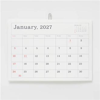 ２０２７　葛西薫カレンダー　枠あり