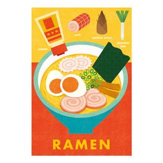 トラベルポストカード　ラーメン