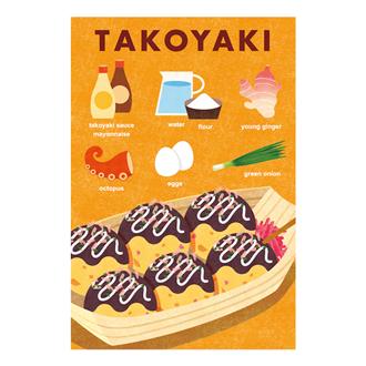 トラベルポストカード　たこ焼き