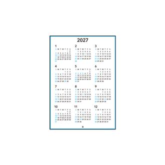 ２０２７　ポスターカレンダー　Ａ３縦型
