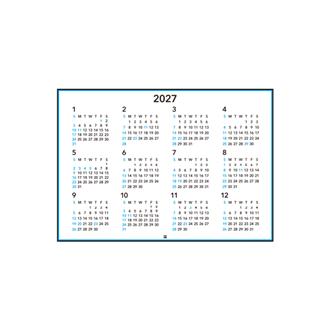 ２０２７　ポスターカレンダー　Ａ２横型