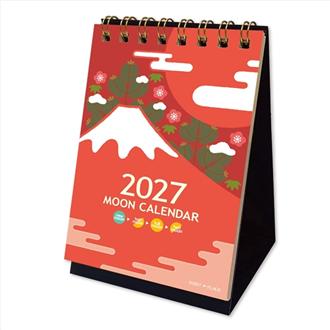 ２０２７　ムーンカレンダー　卓上　月と富士　ＳＳ