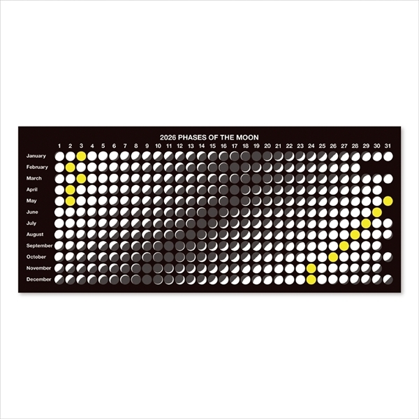 2026 ムーンカレンダー 満ち欠け（よこ） | 伊東屋オンラインストア