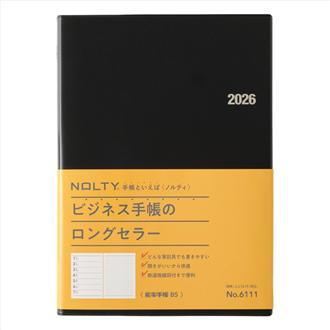 ２６　ＮＯＬＴＹ　能率手帳Ｂ５　黒