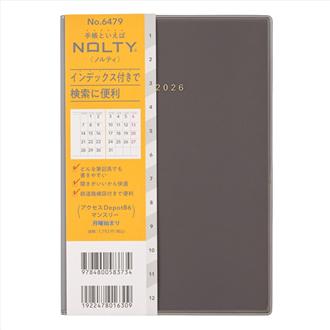 ２６　ＮＯＬＴＹ　アクセスＢ６マンスリーＤｅｐｏｔ　月曜始まり　ブラック